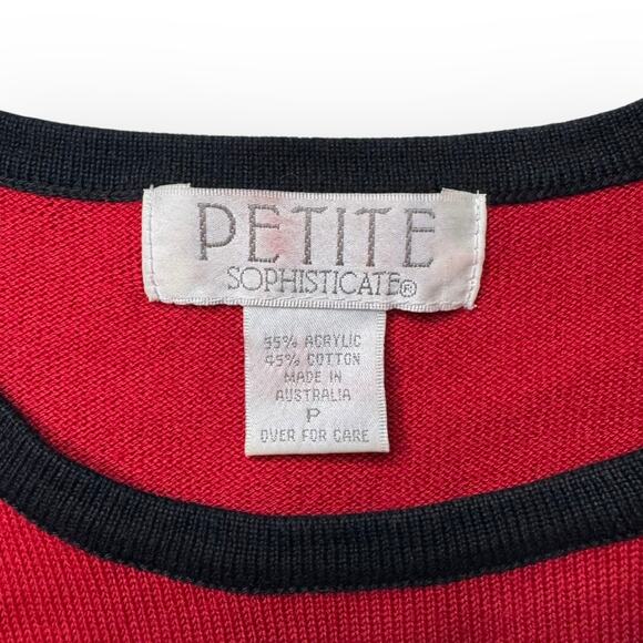 Vintage Women's Short Sleeve Red Striped Shirt Small - Picture 4 of 7